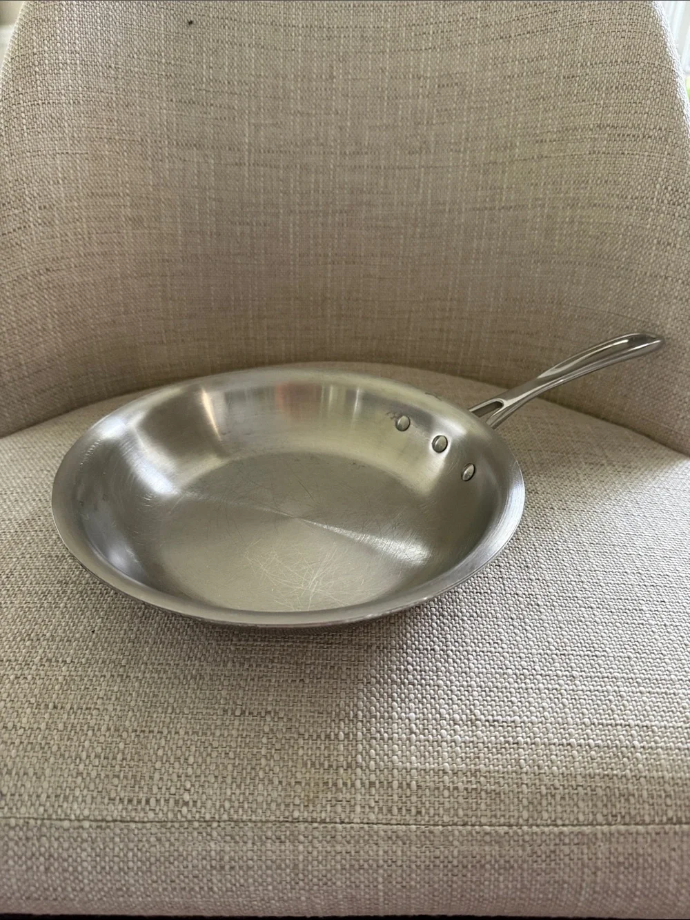 Calphalon 1388 8” Stainless Steel Silver Frying Pan with Riveted Handle